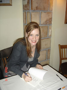Robyne at NYC book release party in March 2008